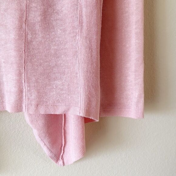 Eileen Fisher 100% Organic Linen Draped Cardigan - Picture 11 of 13